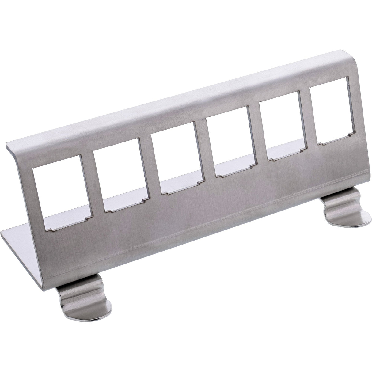 Inline® Keystone Mounting For Din Rail, 6-Port, Metal