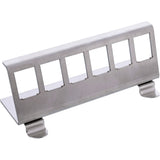 Inline® Keystone Mounting For Din Rail, 6-Port, Metal
