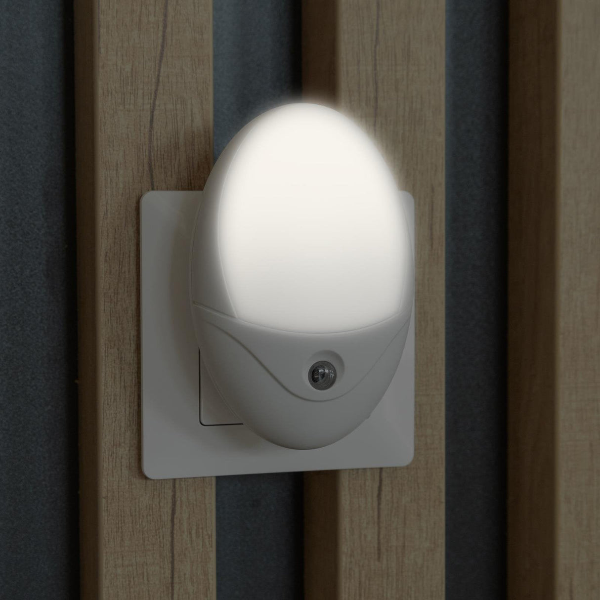Entac Nachtlicht 0.5w Oval Ww Blanco Dämmerungssensor