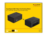Delock 64187 Usb Dual Dockingstation Para 2 X Sata Hdd / Ssd