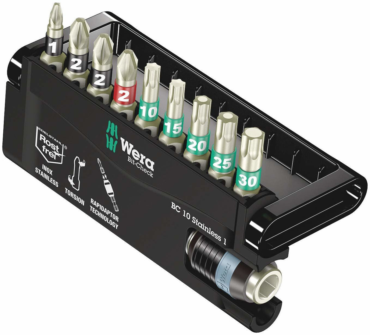 Wera Bit-Check 10 Stainless 1 Gama De Bits
