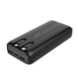 Coolbox Dp20 Powerbank 20000mah 22.5w Pd Y Qc - Usb-C Y Lightning - Pantalla Lcd - Negro