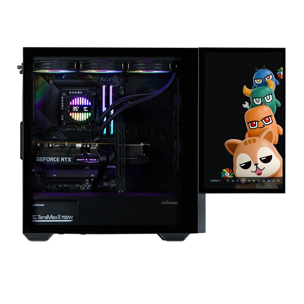 Caja Pc Zalman Z10ds Black Atx Mid Tower Argb Fan