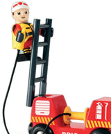 Brio World Vehículo De Bomberos Con Escalera, Vehículo De Juguete Rojo/Amarillo, Con Luz Y Sonido 33811