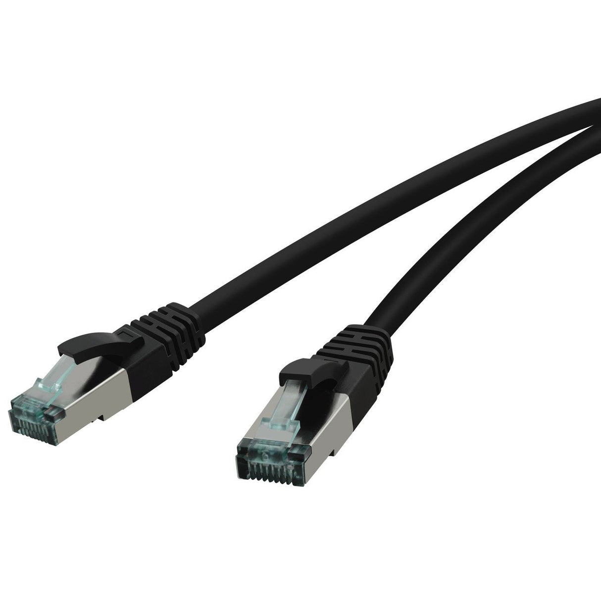 Red Cat.6a 15,0m Schwarz Cable De Red Cat.6a S Ftp Awg 27 7, 2xrj45, Schwarz, 15,0