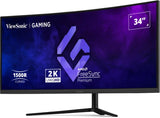 Viewsonic Vx3418c-2k (86.4 Cm (34 Zoll), Negro, Uwqhd, Va, Curved, Free Sync Premium, 180hz Panel) Vx3418c-2k
