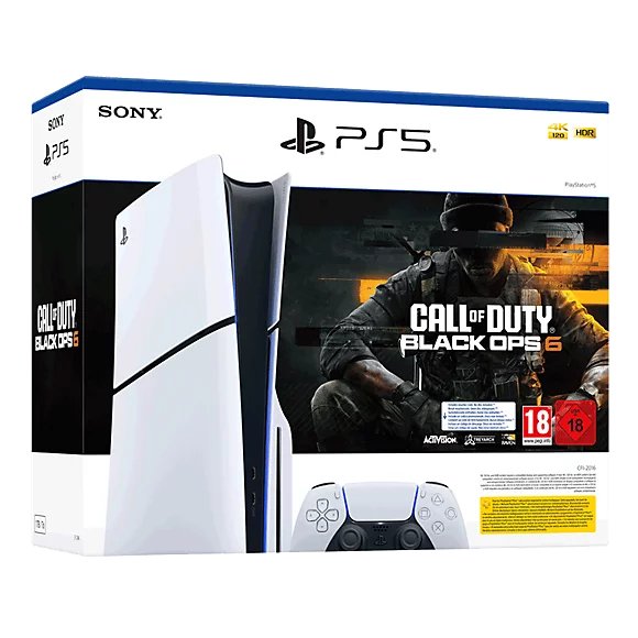 Ps5 Console 1tb Standard Slim White Call Of Duty 6 Bundle Ita