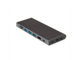 Usb Tipo C Estación De Acoplamiento Hdmi 4k60 4x Us3.2gen1 1x C + 3x A 1x Pd 1x Sd Tf 1x Rj45 1x 3.5mm