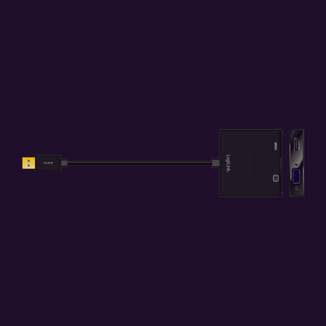 EAN 4052792034042 - LogiLink UA0234 Adaptador gráfico USB 1920 x 1080 Pixeles Negro imagen 2