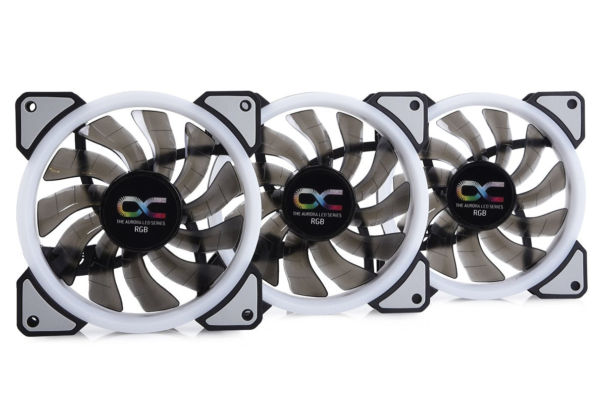 Alphacool Aurora Lux Digital Rgb - Kit De 3 Ventilador 120x120x25mm 24804