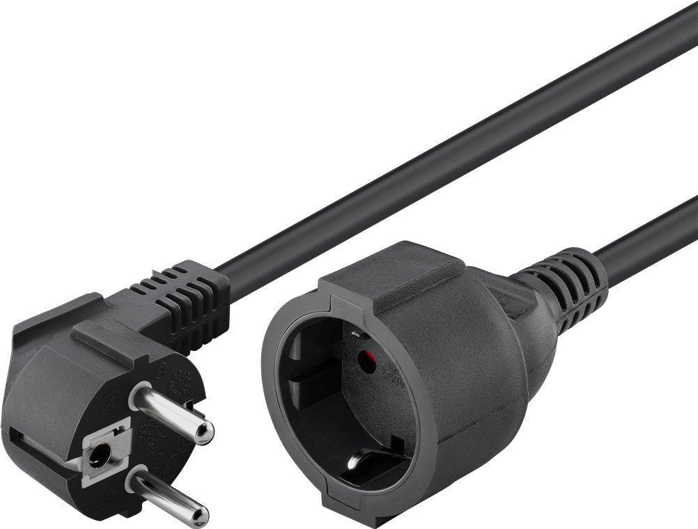 Cable Alimentacion Alargador Goobay 3m Negro