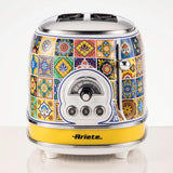 Ariete 2-Schlitz-Toaster Positano (Mehrfarbig, 810 Watt, Para 2 Scheiben Toast) 0155po