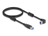Delock 81100 Cable Usb 5 Gbps Tipo-A Macho A Tipo-B Macho 90° Acodado A La Izquierda 1 M