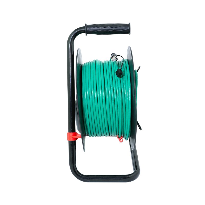 Carrete De 80m Cable Cat6a Conector Cat6a Verde Logilink