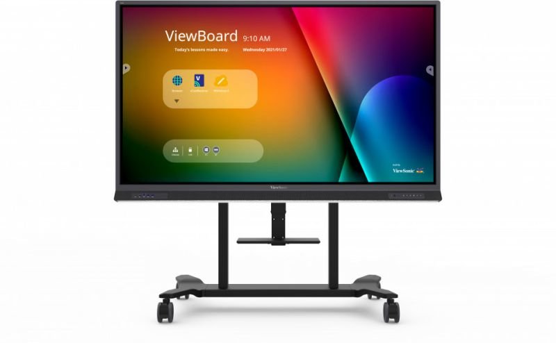 Carro Con Ruedas Motorizado De Doble Columna Viewsonic Para 55"~86"