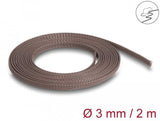 Delock 20896 Manguito Trenzado Resistente A Los Roedores Extensible 2 M X 3 Mm Marrón