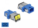 Lwl Kupplung Mit Laserschutzklappe Sc Simplex Buchse Zu Sc Simplex Buchse Singlemode Blau