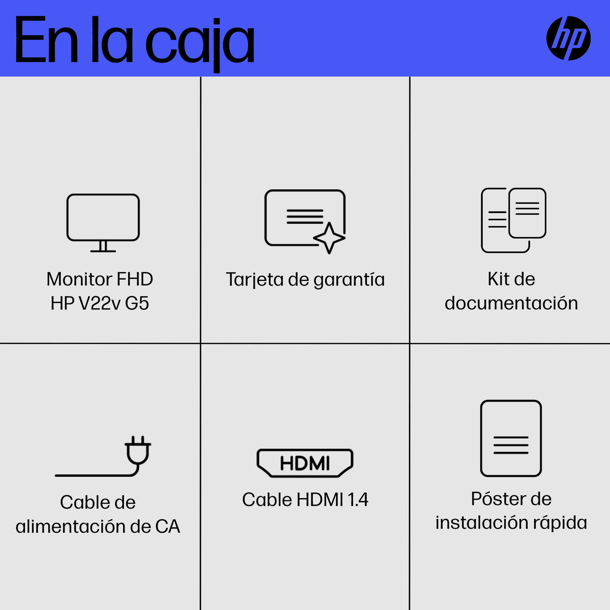 EAN 5715063348420 - HP V22v G5 FHD Monitor pantalla para PC 54,5 cm (21.4") 1920 x 1080 Pixeles Full HD LCD Negro imagen 5