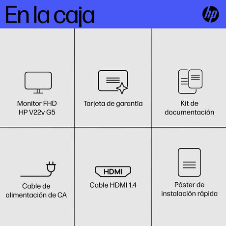 EAN 5715063348420 - HP V22v G5 FHD Monitor pantalla para PC 54,5 cm (21.4") 1920 x 1080 Pixeles Full HD LCD Negro imagen 4