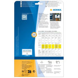 Etiqueta Herma. Film Adhesivo Exterior A4 Blanco 210x148 Mm 20 Piezas.