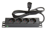 EAN 4014619666362 - Alcasa GC-N0078 base múltiple 1,8 m 4 salidas AC Interior Negro imagen 1