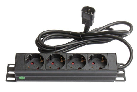 EAN 4014619666362 - Alcasa GC-N0078 base múltiple 1,8 m 4 salidas AC Interior Negro imagen 1