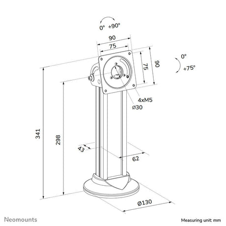 EAN 8721246340416 - Neomounts DS15-632BL1 accesorio o pieza de recambio para tableta Soporte para tableta imagen 14