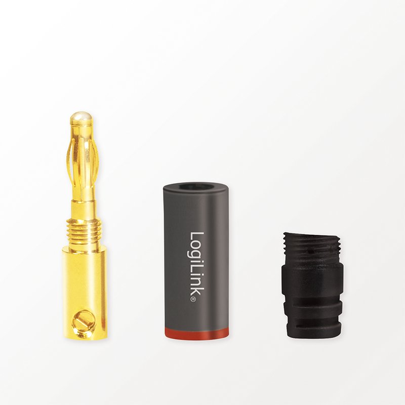 Logilink Audio, Wtyk Bananowy Zestaw
