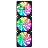 Ventilador Caja Nox Hummer Easylink Argb Fans Kit Negros