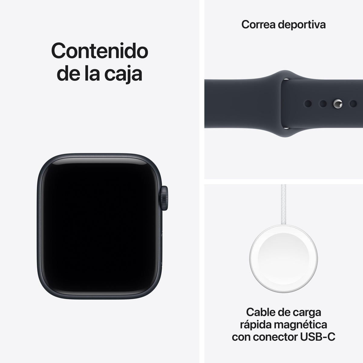 Apple Watch Se3 Gps Cellular 44mm Caja De Aluminio Medianoche Correa Deportiva Azul Marino M L