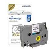 Mediarange Cinta Brother Tz-231 / Tze-231 12 Mm 8 M  Negro, Blanco,