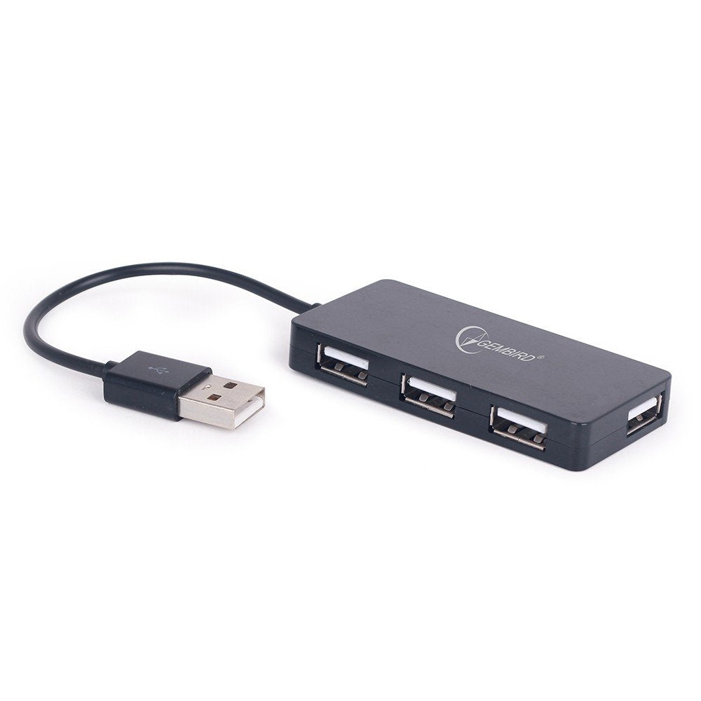 Gembird Hub 4 Puertos Usb 2.0 480mbit/S Negro Uhb-U2p4-03