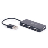 Gembird Hub 4 Puertos Usb 2.0 480mbit/S Negro Uhb-U2p4-03