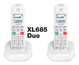 Teléfono  Alcatel Xl685 Duo Ewe Analógico Identificador De Llamadas Negro