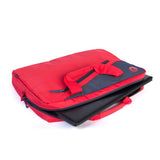 Maletín Monray Ginger Para Portátiles Hasta 15.6' Cinta Para Trolley Rojo