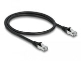 Delock Rj45 Netzwerkcable Cat.6a S Ftp Pur Outdoor 0,5 M Schwarz