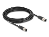 Delock 80849 Cable M12 Codificado D 4 Pin Macho A Macho Pvc 5 M