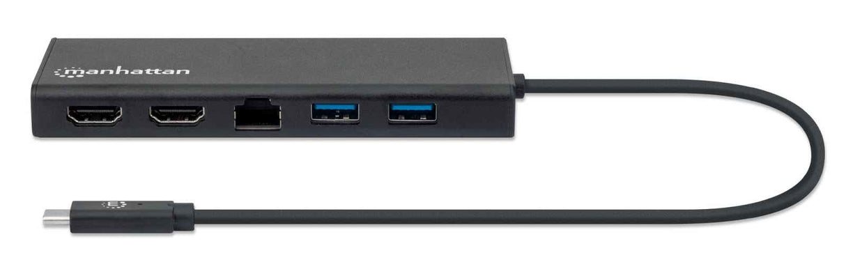 Convertidor Manhattan 152747 Usb-C 3.0 A Rj45 2x Hdmi