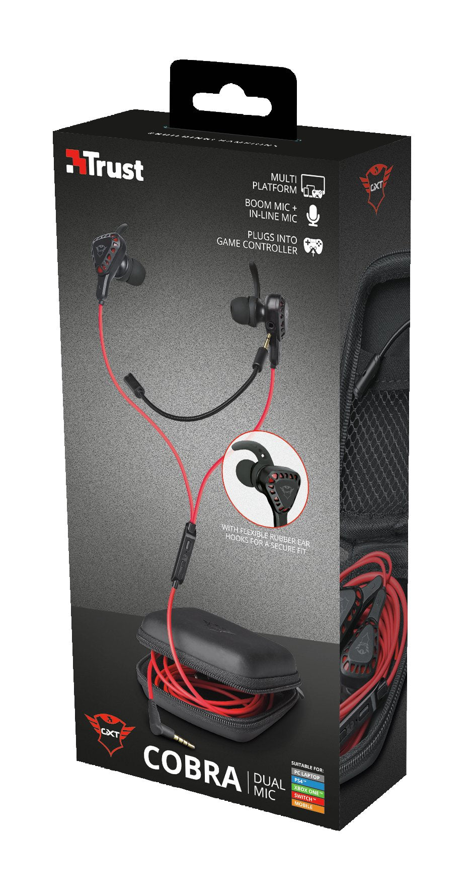 Auricular Trust Gaming Gxt 408 Cobra Jack 3.5  Altavoces Activos 10mm - Cable 1.2m Multiplataforma 23029