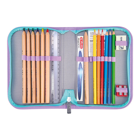 EAN 4008110396316 - Herlitz FiloActive XL Plus Ocean Lights juego de mochila escolar Chica Poliéster Azul, Rosa imagen 14