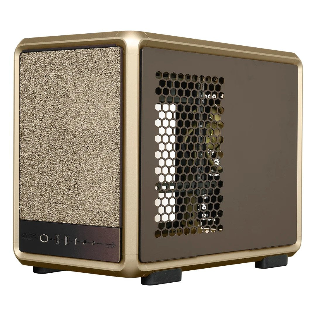Caja Pc Cooler Master Masterframe 400 Mesh Gold Limited Edition Caja Microatx - 2x Usb-A 3.2 1x Usb-C 3.2 1x Audio Y Micro -