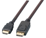 Efb Displayport Hdmi Cable 4k60hz,A-A St-St, 5m, Schwarz