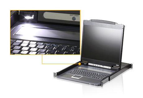 EAN 4710469343247 - ATEN CL3000N consola de rack 48,3 cm (19") 1280 x 1024 Pixeles Metal, Plástico Negro 1U imagen 3