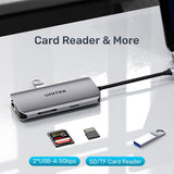 EAN 4894160052254 - UNITEK D1122A01 hub de interfaz 2 x USB 3.2 Gen 2 (3.1 Gen 2) Type-C 1000 Mbit/s Gris imagen 8