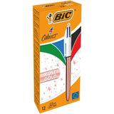 Bic Bolígrafo 4 Colours Rose Gold Tinta 4 Colores Cuerpo Blanco/Rosa Metálico - Caja 12u-