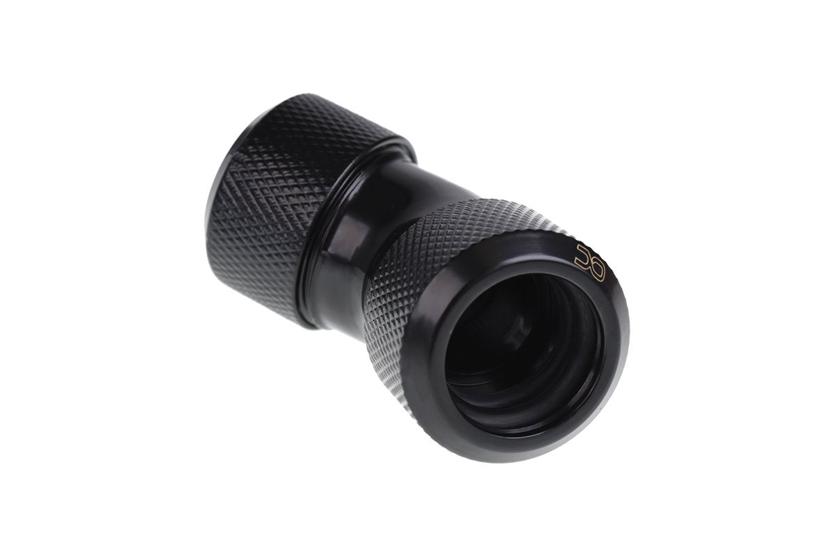 Alphacool 17405 Accesorio O Pieza De Sistema De Refrigeración Para Ordenador Racor, Conexión Negro, Racor, Latón, Negro, 1/4", 45°, 23 Mm