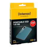 Disco Duro Externo Solido Ssd Intenso Tx100 250gb Usb Tipo C