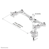 Tischklemme Duo 100x100 -15kg 10-30'' Plata Höv Neig Dreh Schwenk