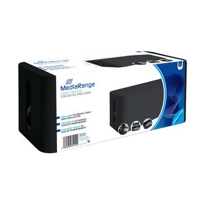 EAN 4260459610144 - MediaRange MRCS307 caja de almacenaje Rectangular Plástico Negro imagen 1