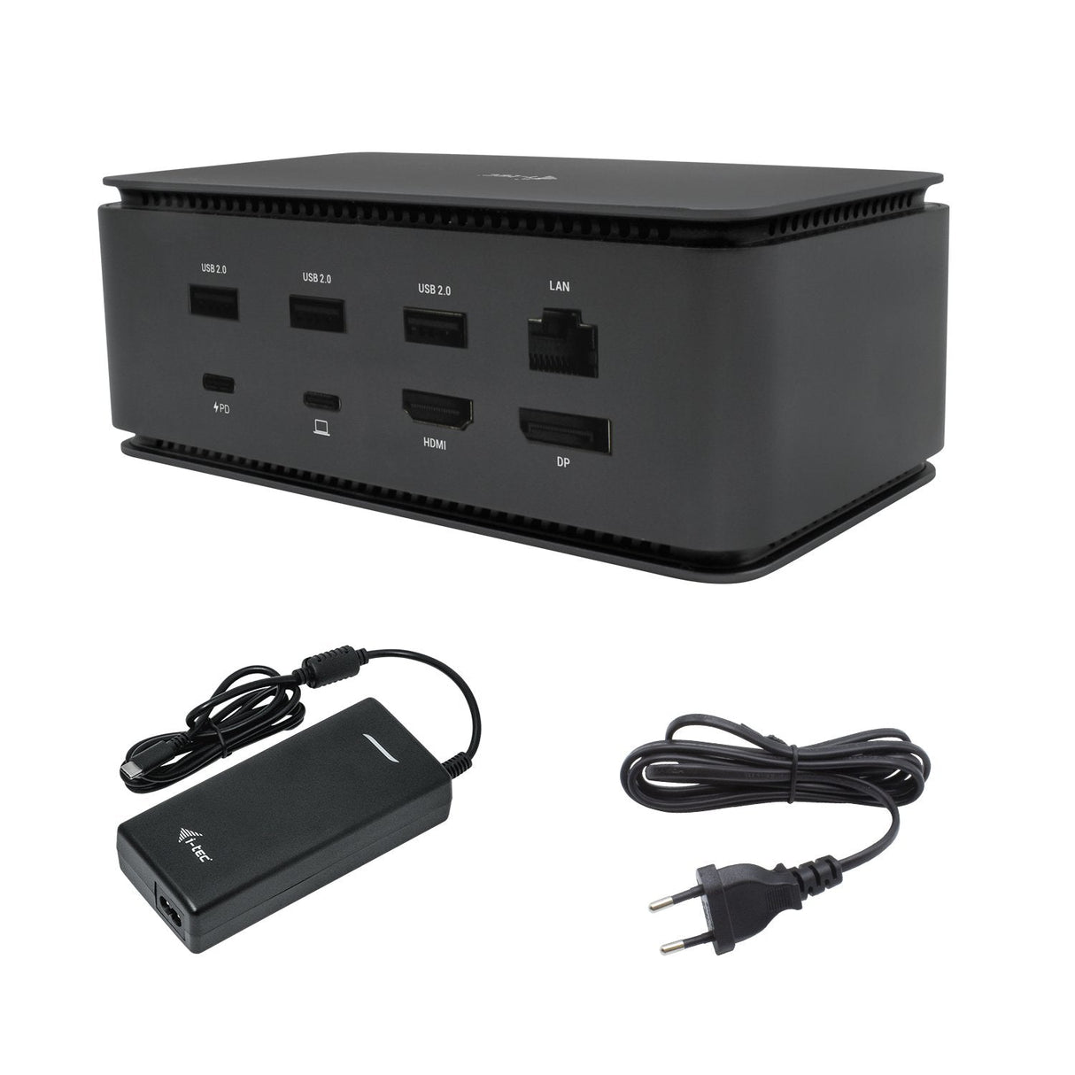 I-Tec Metal Usb4 Docking Station Dual 4k Hdmi Dp With Power Delivery 80 W + Universal Charger 112 W
